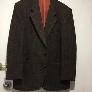 VINTAGE HARRIS TWEED WOOL BLAZERS SIZE L